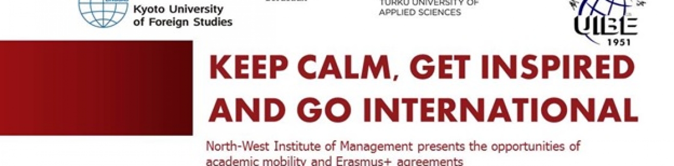 KEEP CALM, GET INSPIRED AND GO INTERNATIONAL